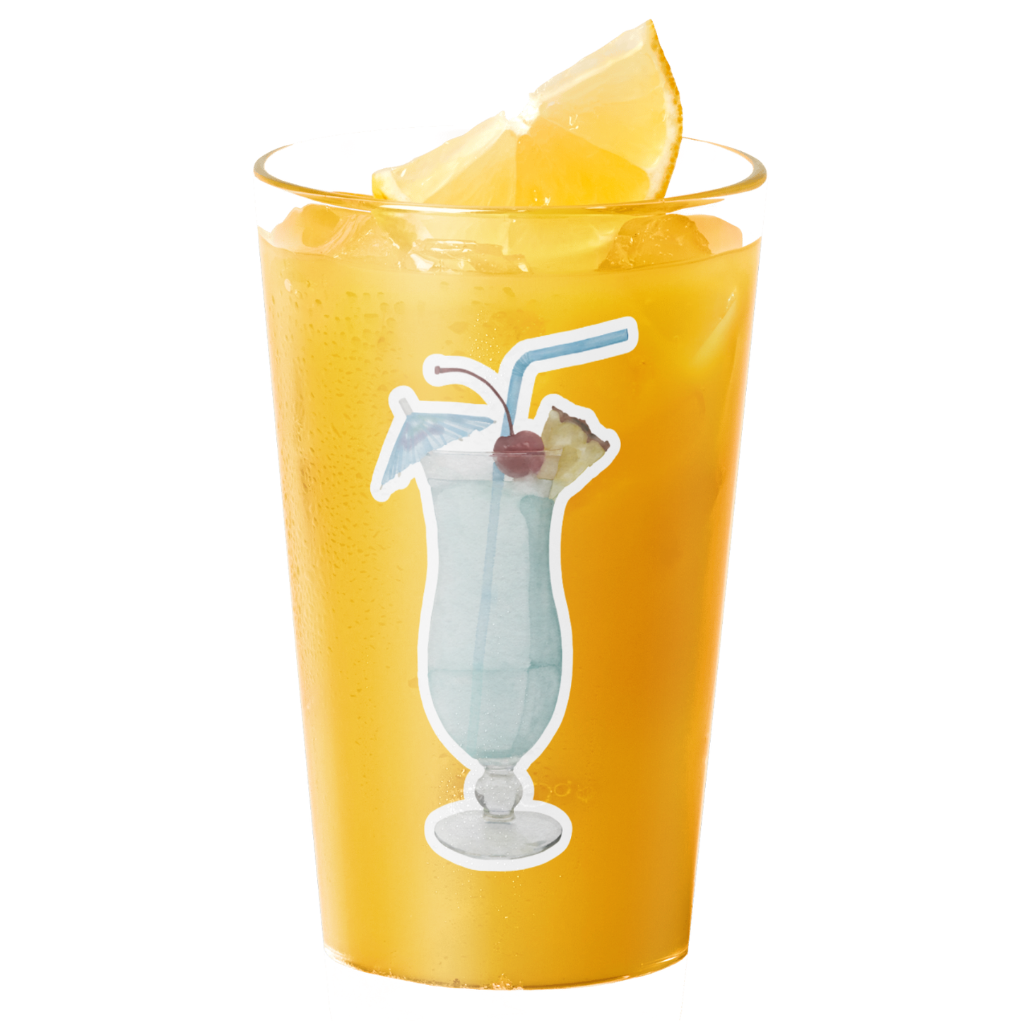 Watercolor Frozen Cocktail Stickers – Colorful Summer Beach Tropical Drinks