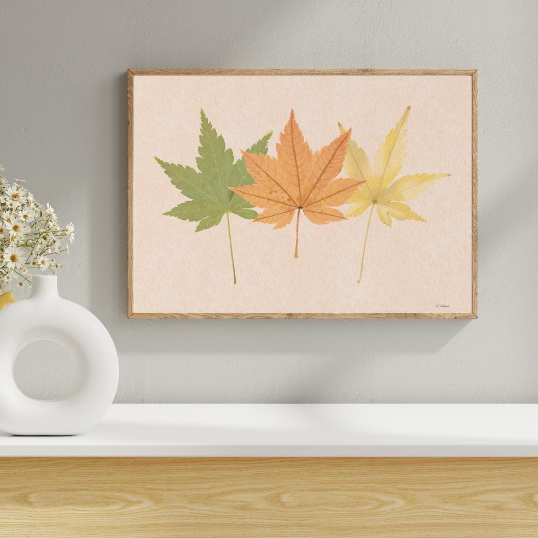 Fall Autumn Leaves Print - Wall Art - Home Décor