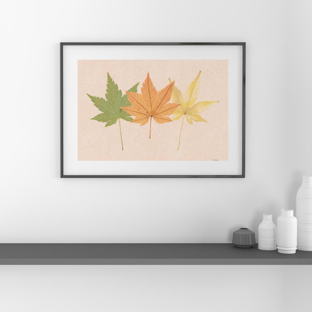 Fall Autumn Leaves Print - Wall Art - Home Décor